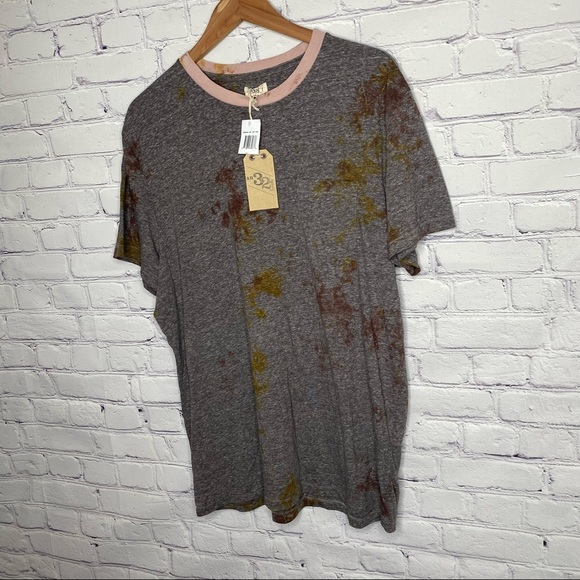 American Rag AR321 Melange Crew Neck Pocket Tee - Picture 4 of 8